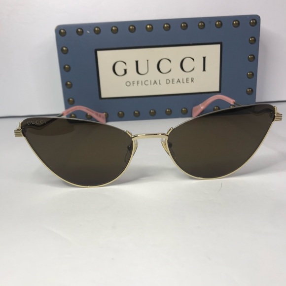New Authentic GUCCI GG1006S 002 Cat-Eye SUNGLASSES - Picture 3 of 12